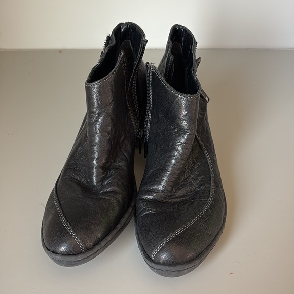 Rieker Black Booties Size 37 - Picture 3 of 8